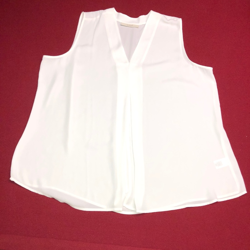 Sejour by Nordstrom V neck front spliced top